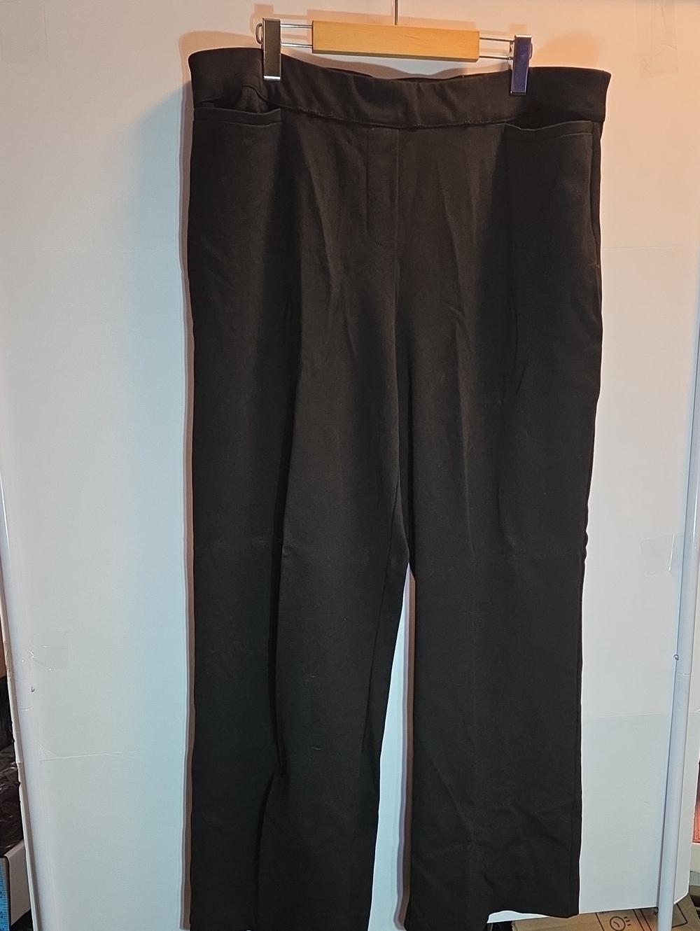 Savvy Wide-Leg Black Pants Size 1X